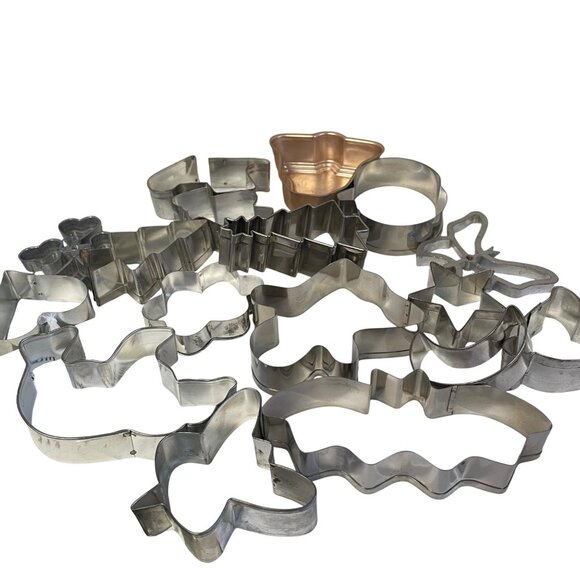 Celebrate It Metal Cookie Cutter Baking Set getting pieces - Picture 1 of 10